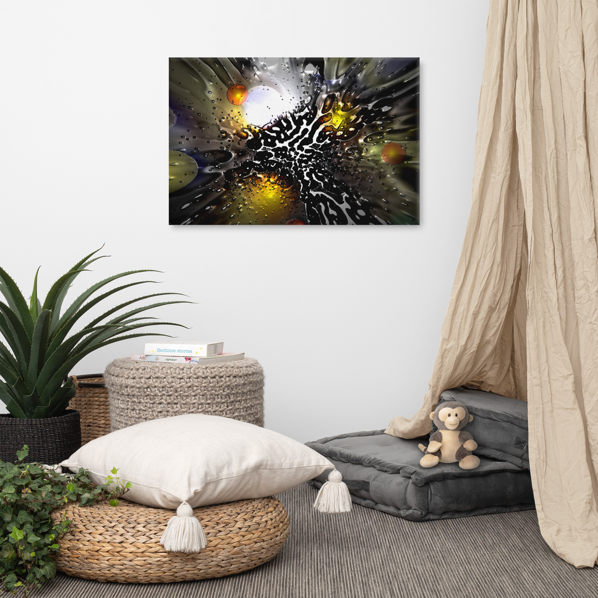 Digital wall art on canvas from Moonage Daydream by David Bowie