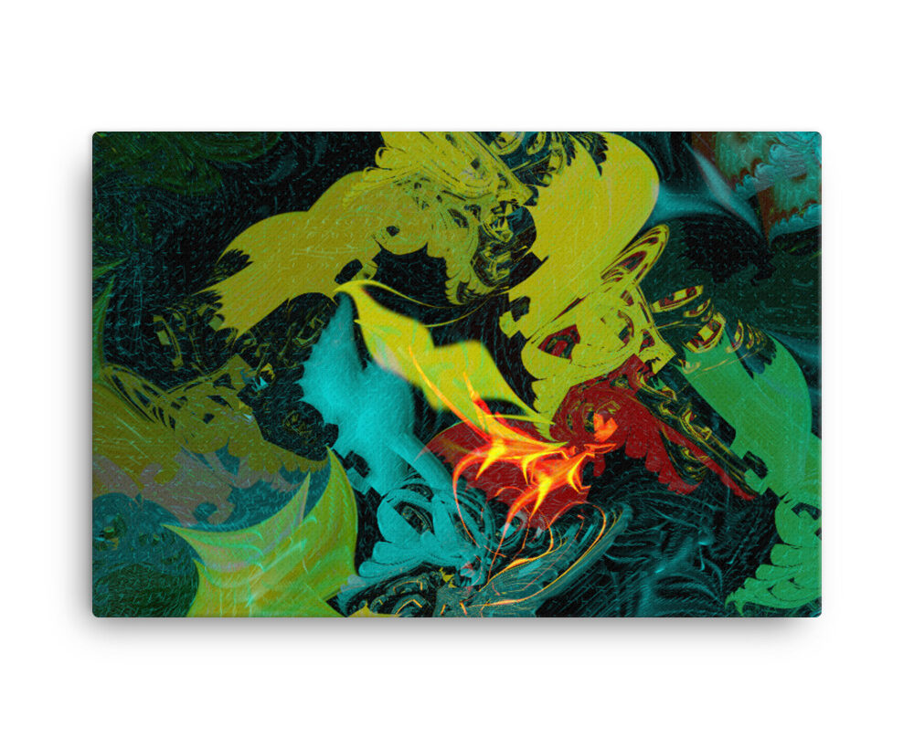 Digital wall art on canvas - A Touch of the Night by William Orbit